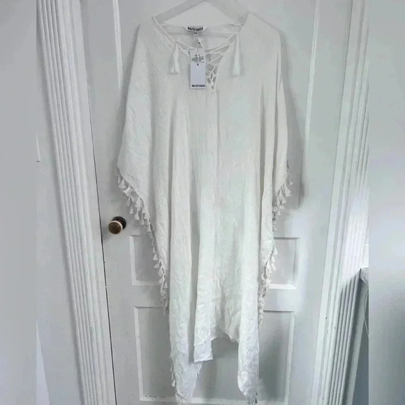 WALTER BAKER Acapulco Kaftan Cover Up in Ivory New With Tag - Picture 1 of 7